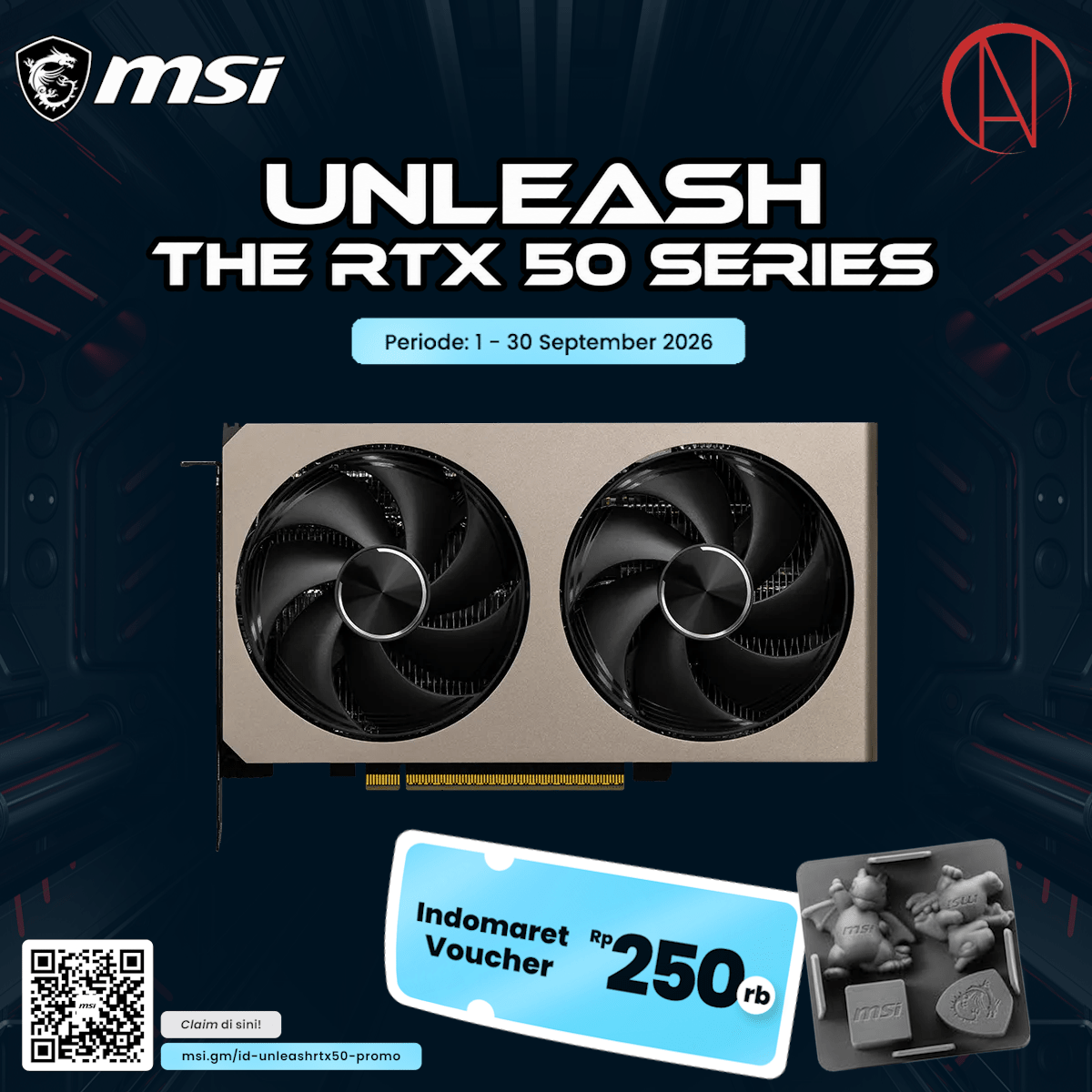 MSI GeForce RTX 5060 Ti 16G INSPIRE 2X OC-1-Nano Komputer