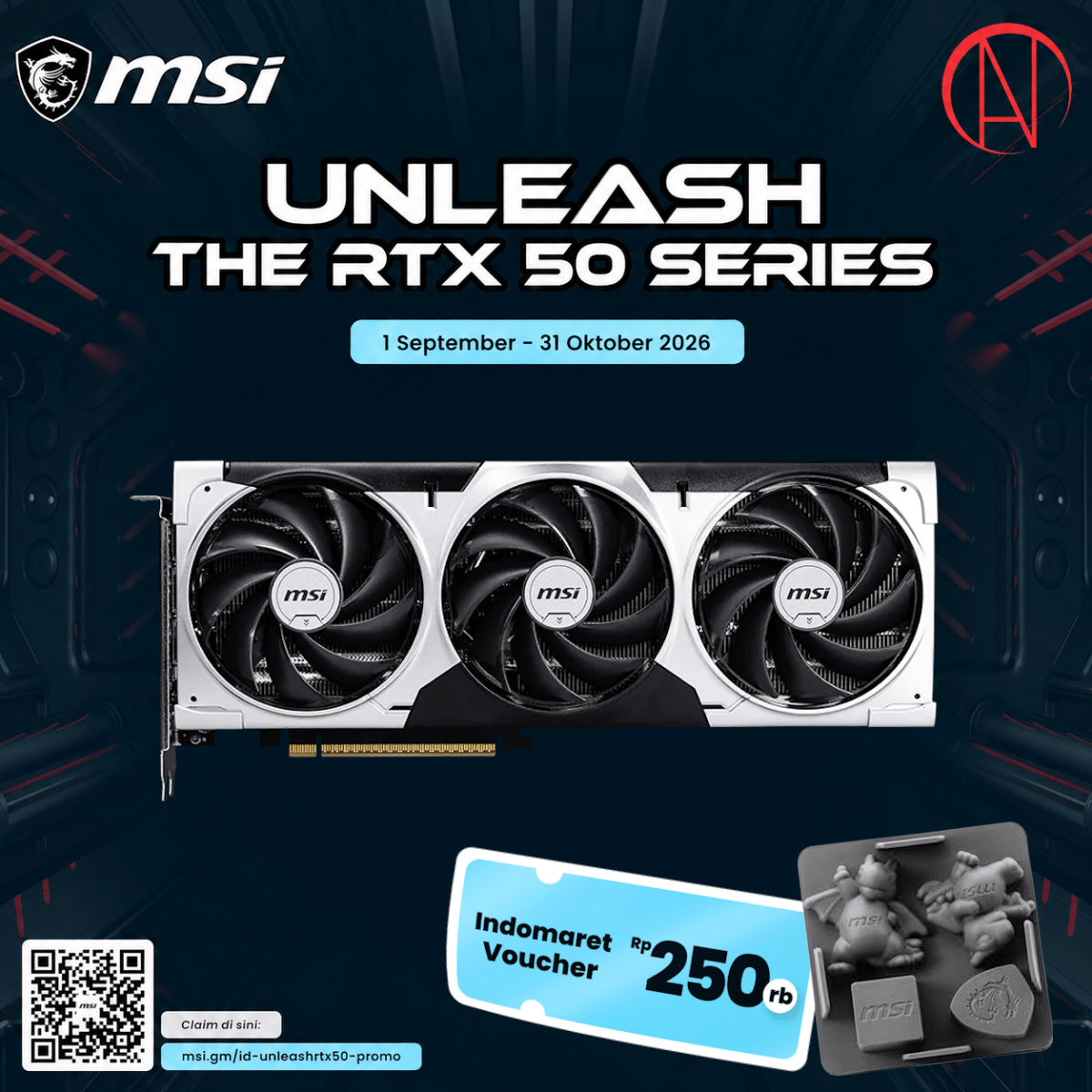 MSI GeForce RTX 5060 Ti 16G VENTUS 3X OC-1-Nano Komputer