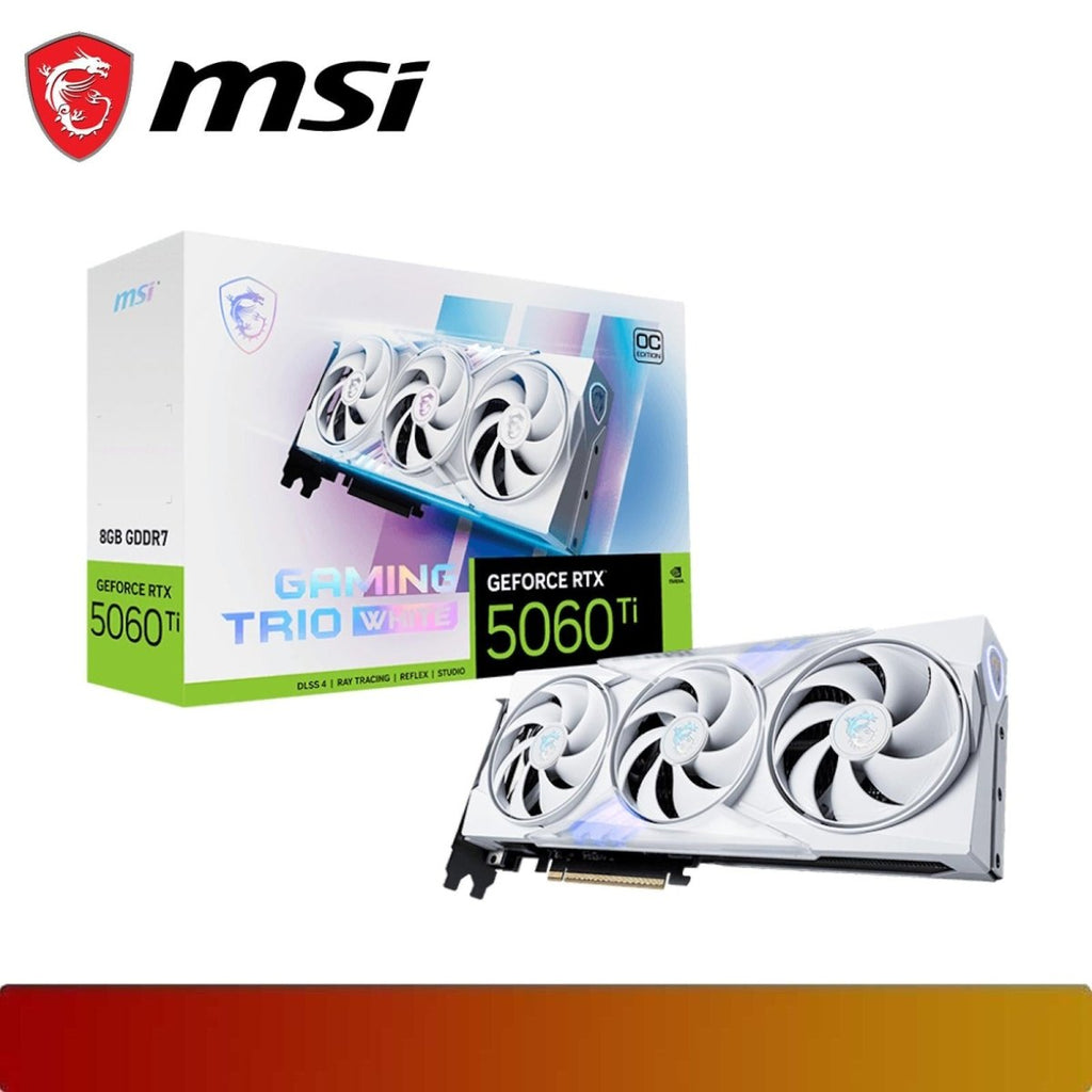 MSI GeForce RTX 5060 Ti 8G GAMING TRIO OC WHITE - 1 - Nano Komputer