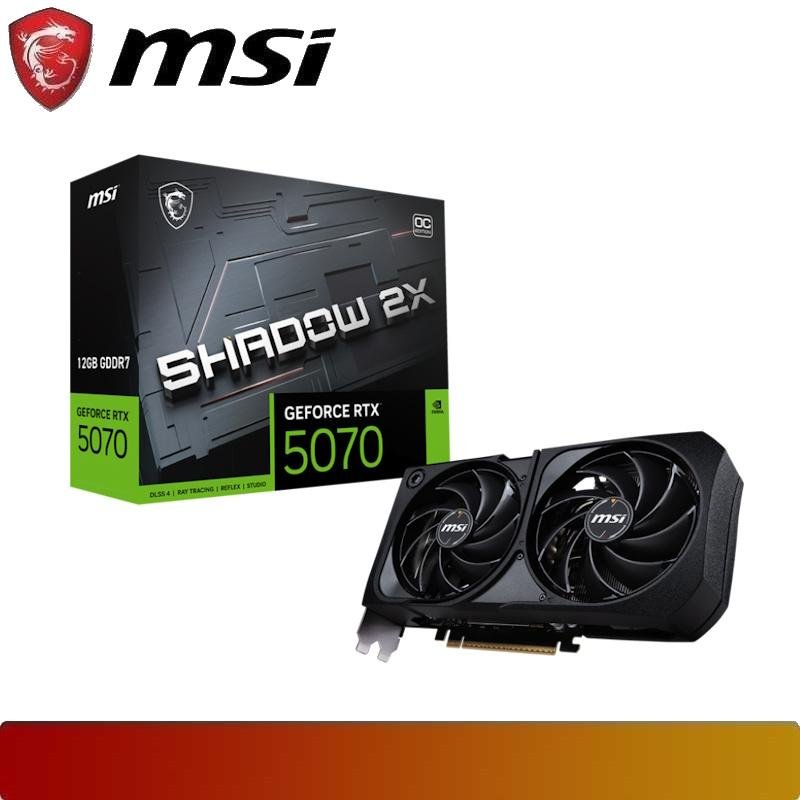 MSI GeForce RTX 5070 12G SHADOW 2X OC - 1 - Nano Komputer