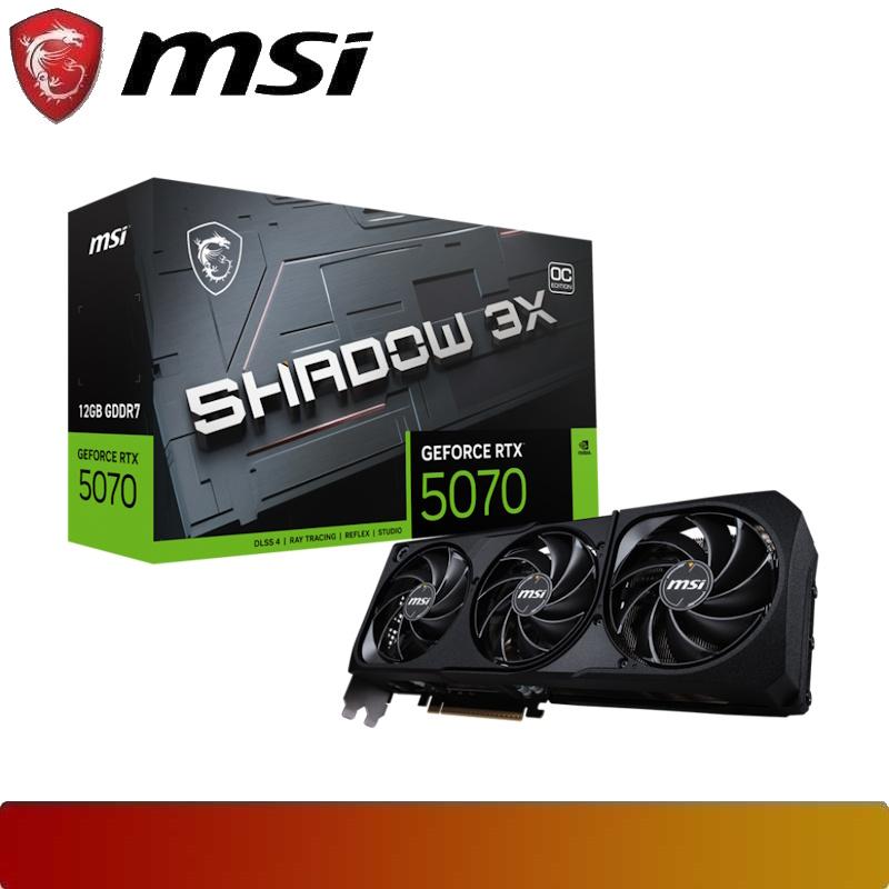 MSI GeForce RTX 5070 12G SHADOW 3X OC - 1 - Nano Komputer