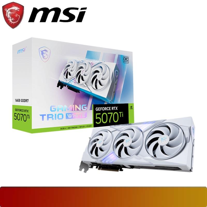 MSI GeForce RTX 5070 Ti 16G GAMING TRIO OC WHITE - 1 - Nano Komputer