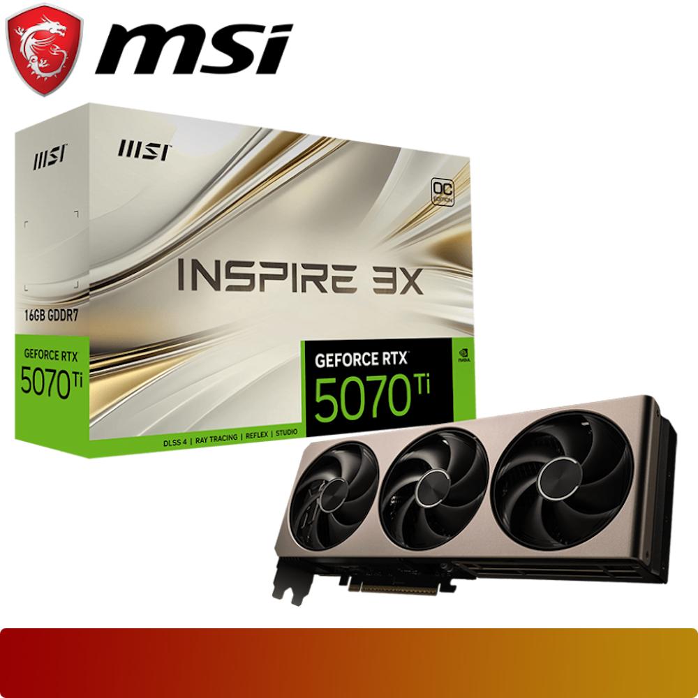 MSI GeForce RTX 5070 Ti 16G INSPIRE 3X OC - 1 - Nano Komputer