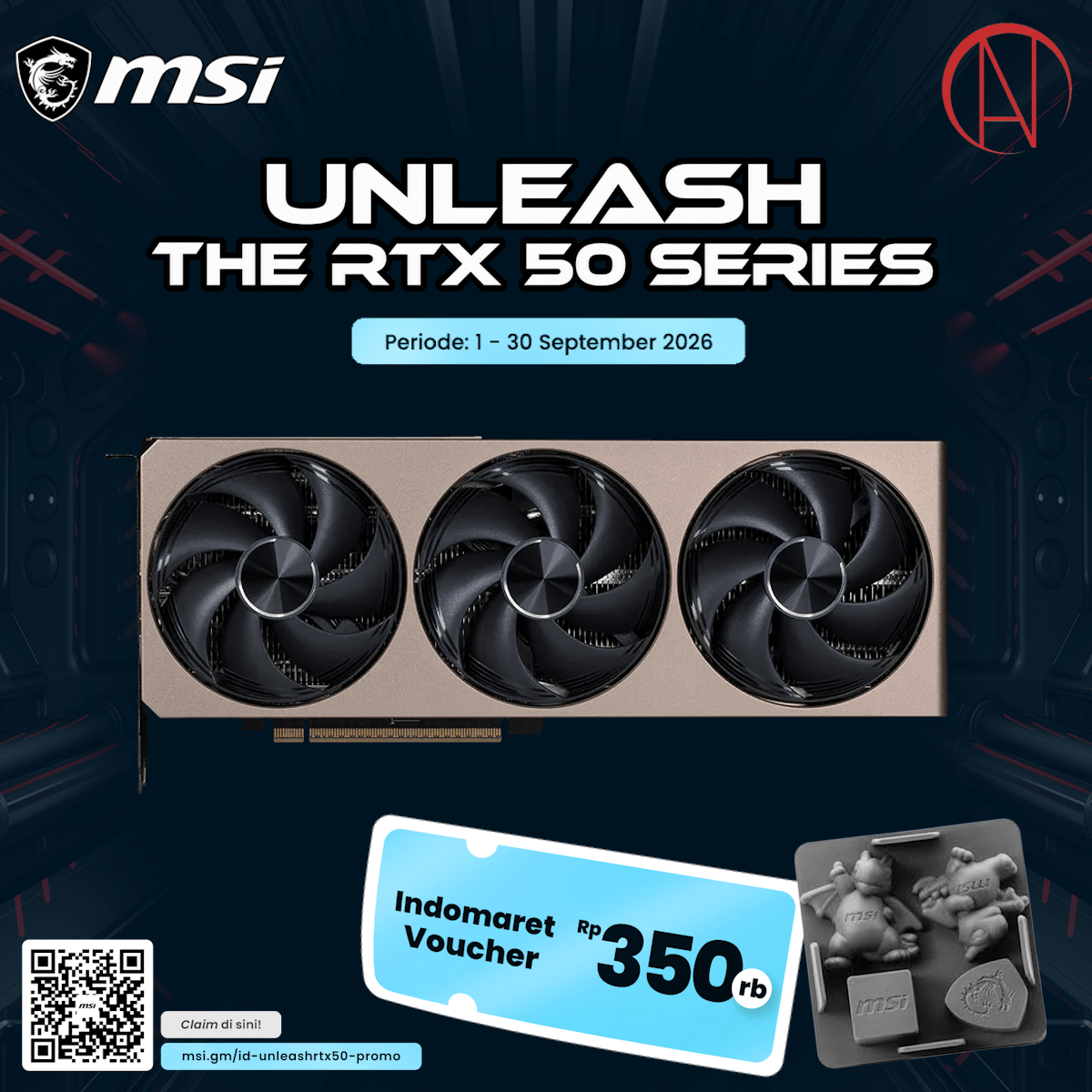 MSI GeForce RTX 5070 Ti 16G INSPIRE 3X OC-1-Nano Komputer