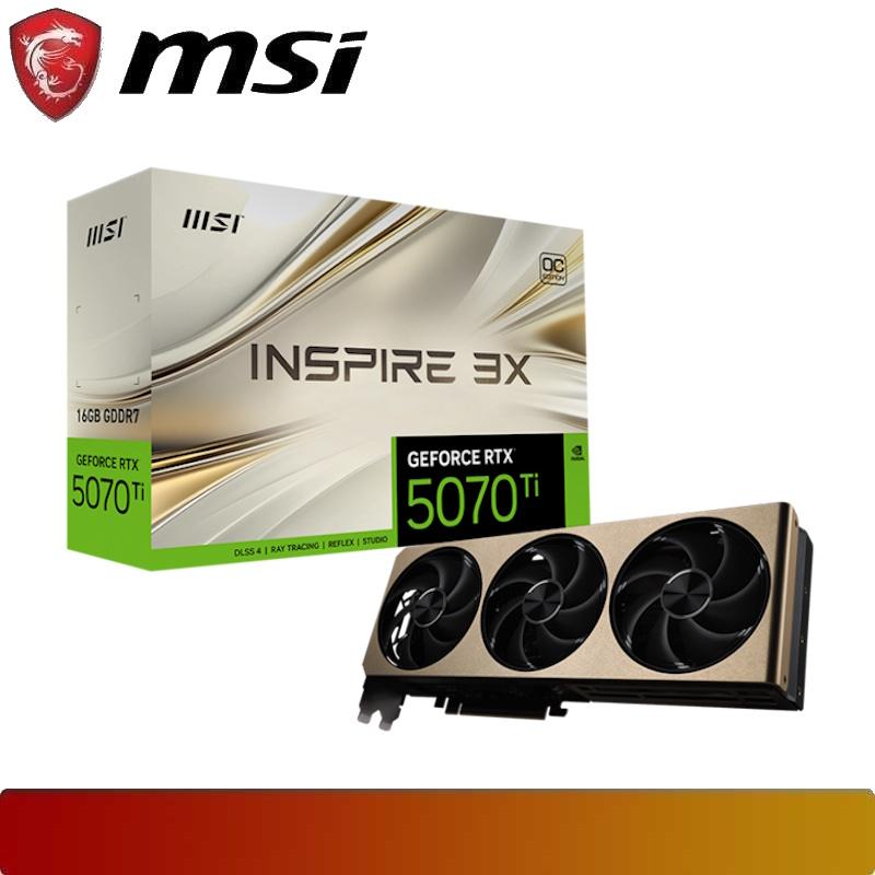 MSI GeForce RTX 5070 Ti 16G INSPIRE 3X OC PLUS - 1 - Nano Komputer
