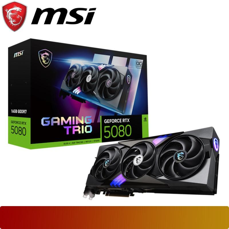MSI GeForce RTX 5080 16G GAMING TRIO OC - 1 - Nano Komputer