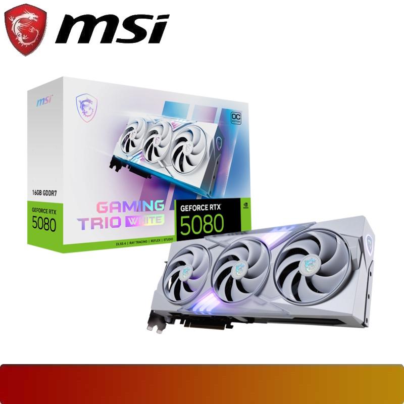MSI GeForce RTX 5080 16G GAMING TRIO OC WHITE - 1 - Nano Komputer