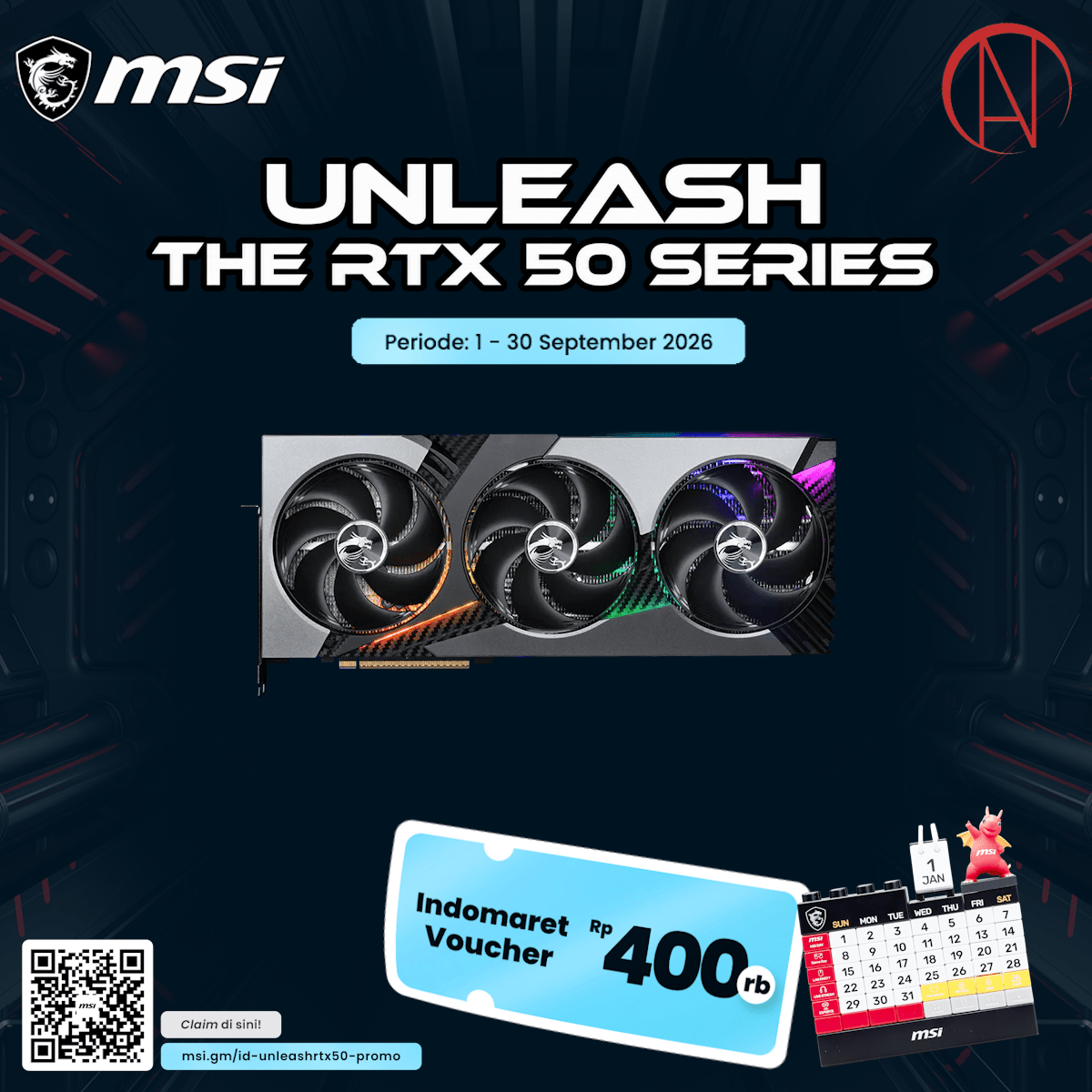 MSI GeForce RTX 5080 16G VANGUARD SOC-1-Nano Komputer