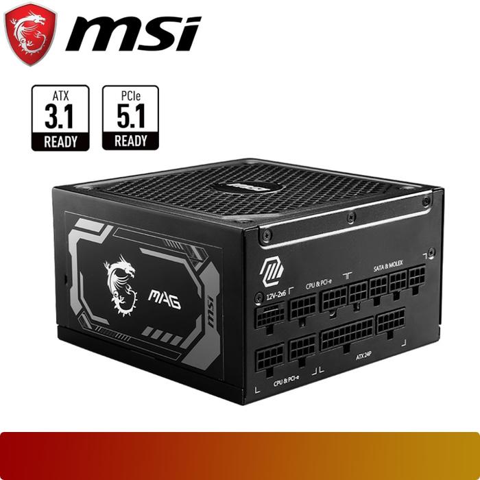 MSI MAG A1000GL PCIE5 | PSU A1000W 80+ Gold Fully Modular - 1 - Nano Komputer