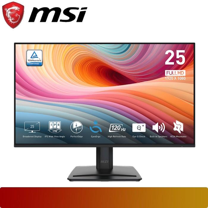 MSI PRO MP251 E2 | 24.5" FHD Business Productivity Monitors 120Hz 1ms - 1 - Nano Komputer
