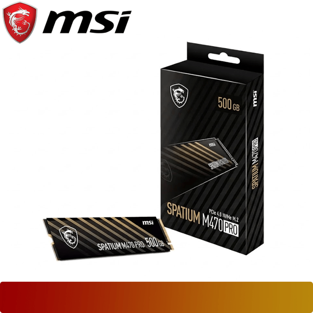 MSI SPATIUM M470 PRO PCIe 4.0 NVMe M.2 500GB-2-Nano Komputer