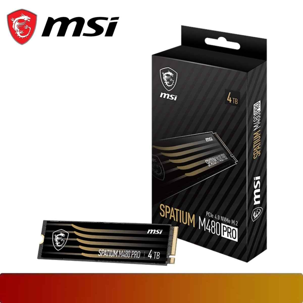 MSI SPATIUM M480 PRO PCIe 4.0 NVMe M.2 4TB