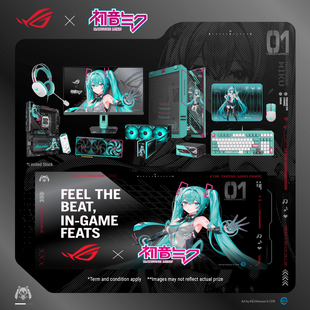 NK Gaming Machine Caliban Miku Edition Set AM5 N5080 - 1 - Nano Komputer