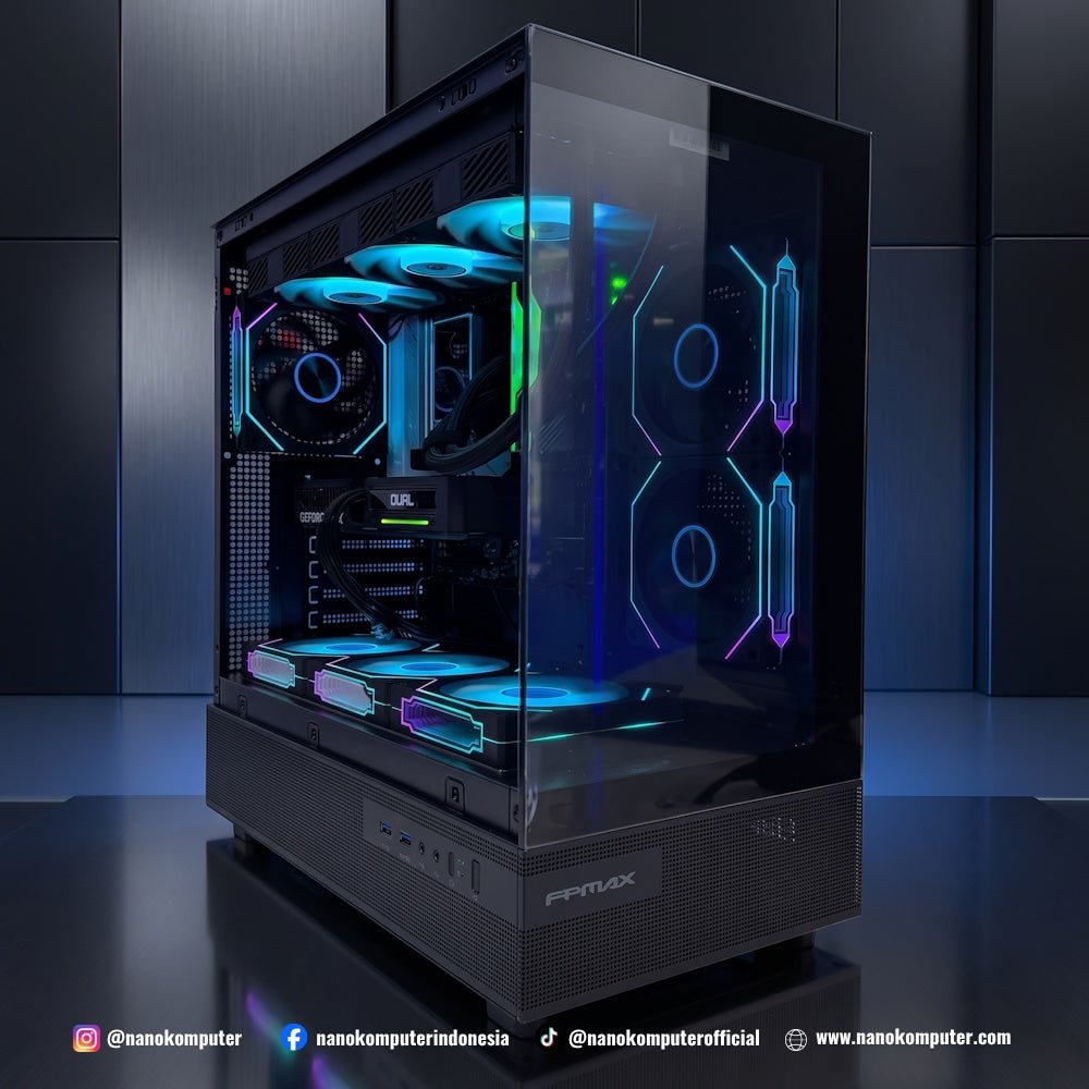NK GM Casual A40 Gaming PC CR06 : AMD Ryzen 5 7500F, GeForce RTX 5060, 32GB, 1TB-1-Nano Komputer
