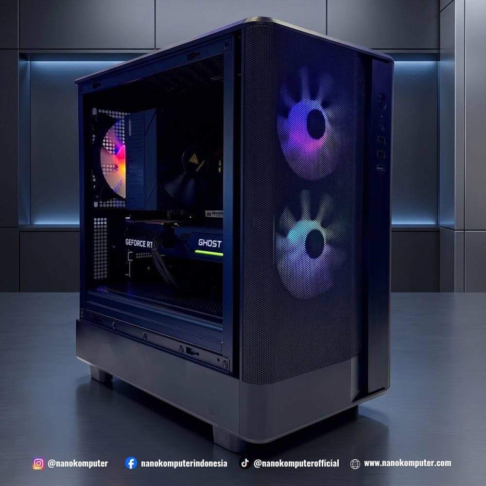NK GM Casual I50 Gaming PC CR01 : Intel Core i5 12400F, GeForce RTX 5060 Ti, 16GB, 1TB-1-Nano Komputer