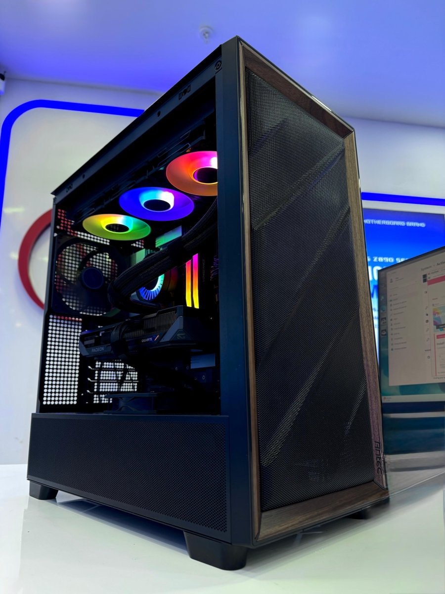 NK GM Moderate A20 Gaming PC CR07 : AMD Ryzen 7 9800X3D, Radeon RX 9070, 32GB, 1TB-3-Nano Komputer