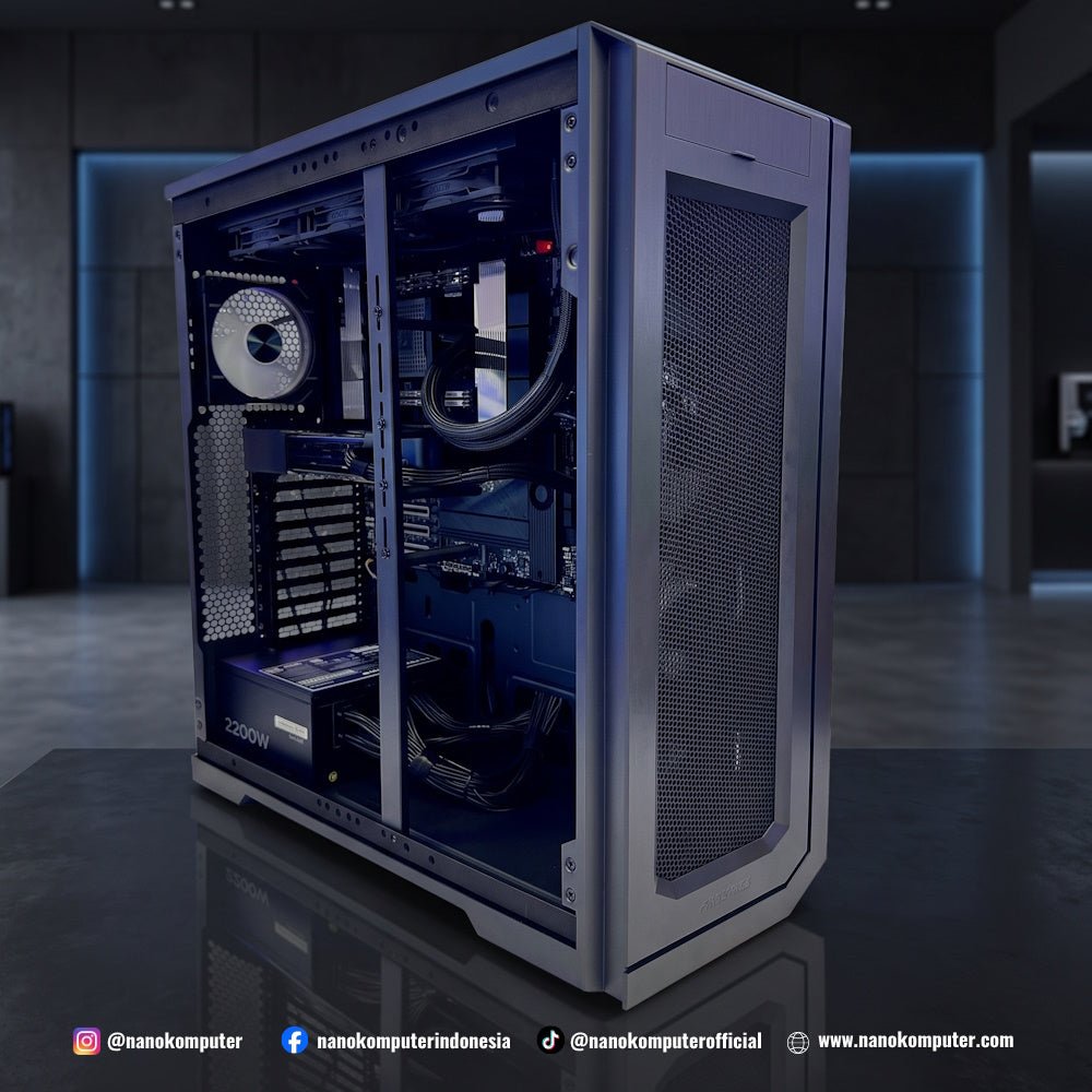 NK WS A20 PRO AI PC & Workstation : AMD Threadripper PRO 9965WX, GeForce RTX PRO 6000 Blackwell 96GB, 128GB, 2TB-1-Nano Komputer