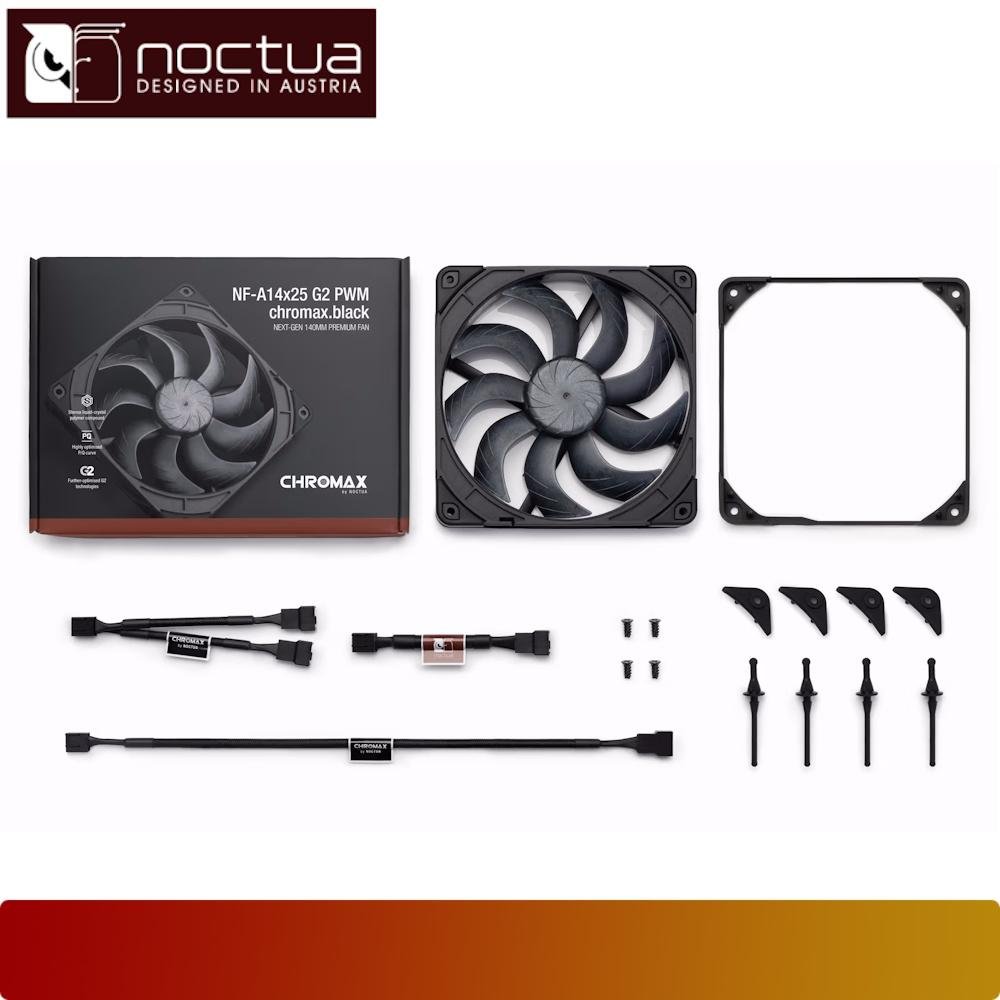 NOCTUA NF - A14x25 G2 PWM chromax.black - 5 - Nano Komputer