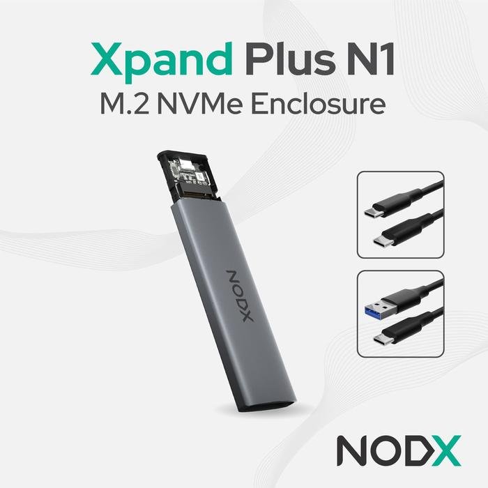NODX Xpand Plus N1 M.2 NVMe SSD Enclosure - 3 - Nano Komputer