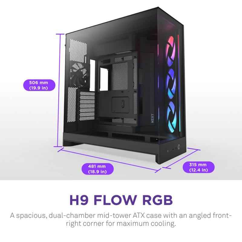 NZXT H9 Flow RGB - 2 - Nano Komputer