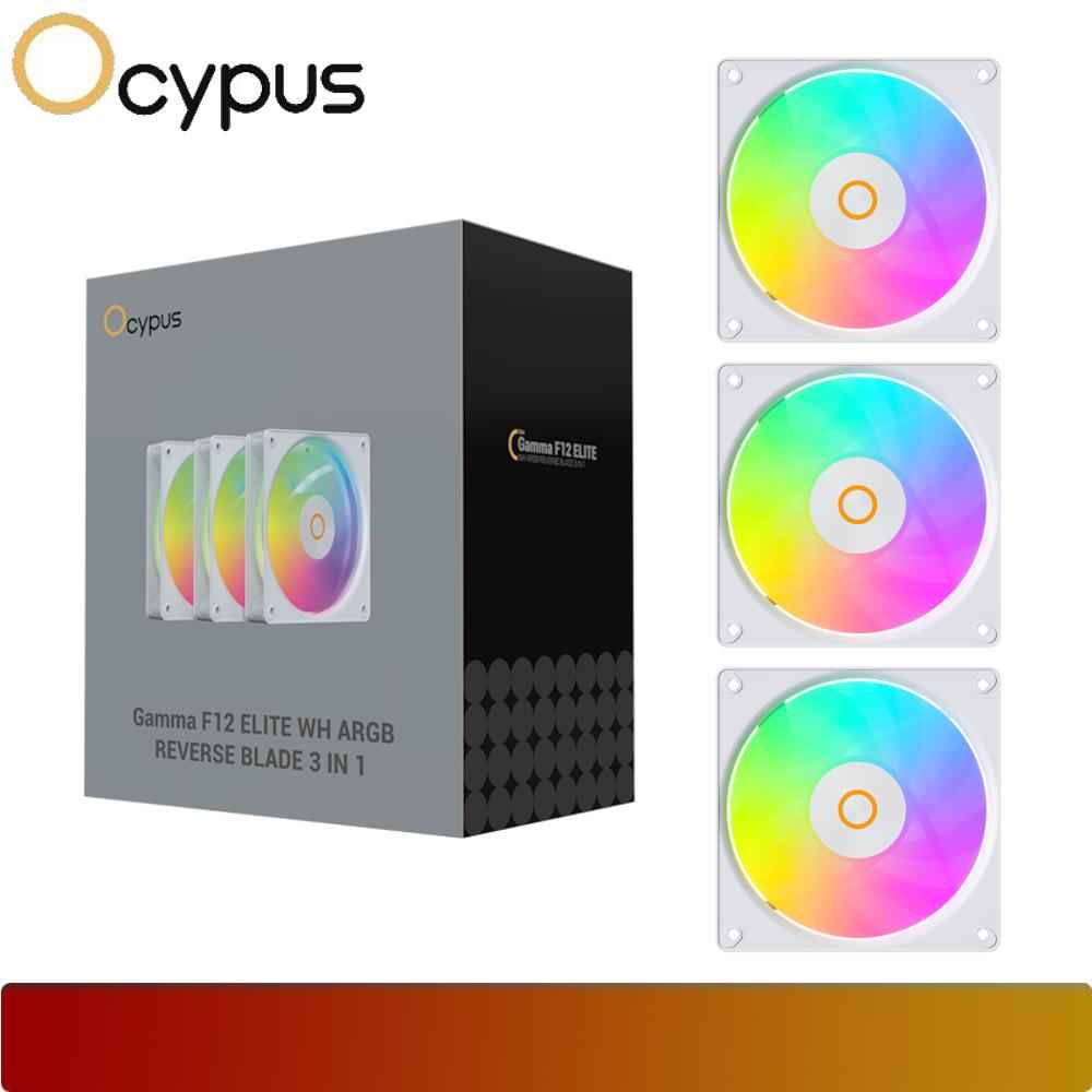 OCYPUS Gamma F12 Elite ARGB REVERSE BLADE 3 IN 1 - 9 - Nano Komputer