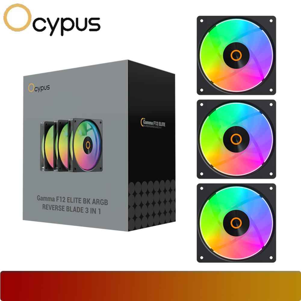 OCYPUS Gamma F12 Elite ARGB REVERSE BLADE 3 IN 1 - 8 - Nano Komputer