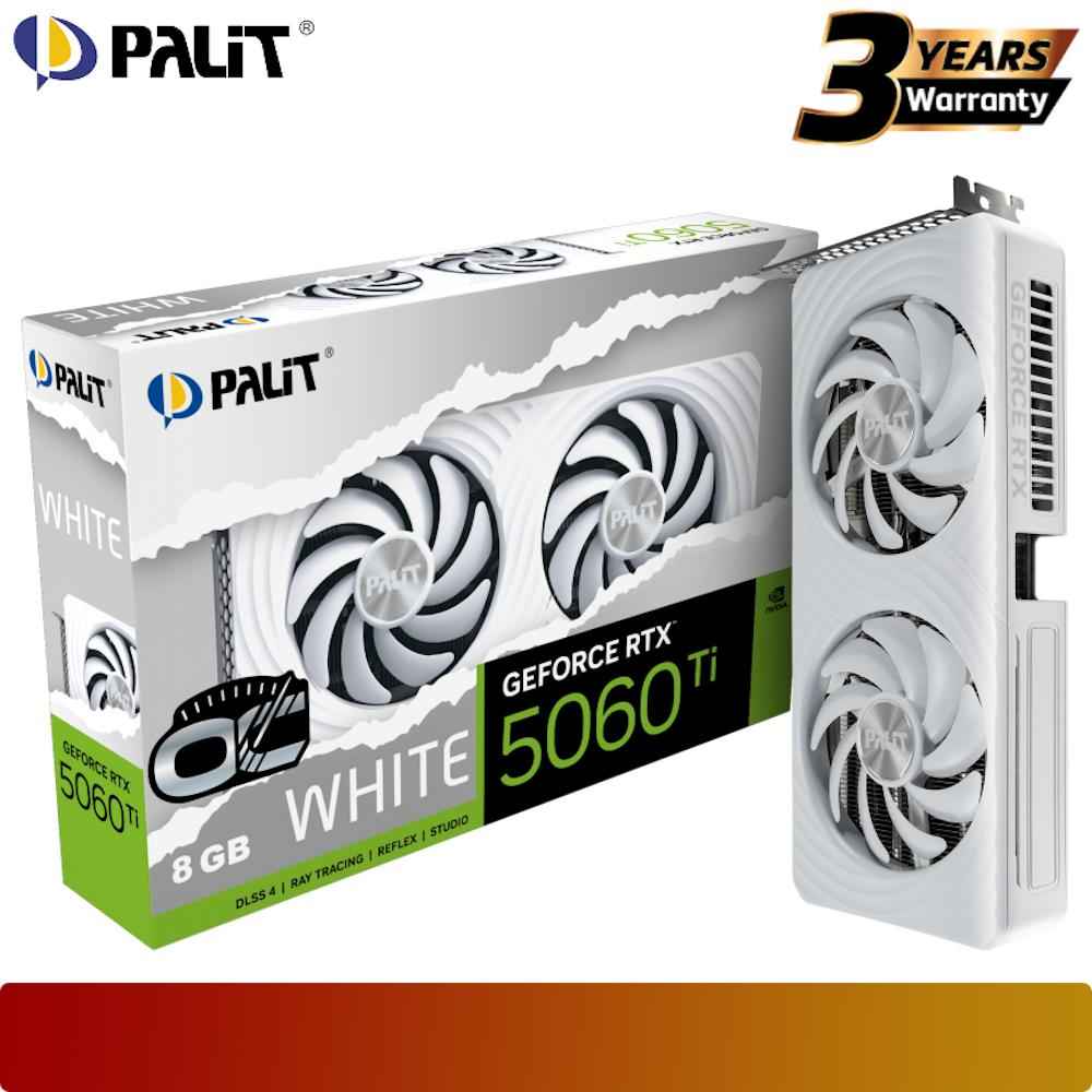 PALIT GeForce RTX 5060 Ti White OC 8GB GDDR7 - 1 - Nano Komputer