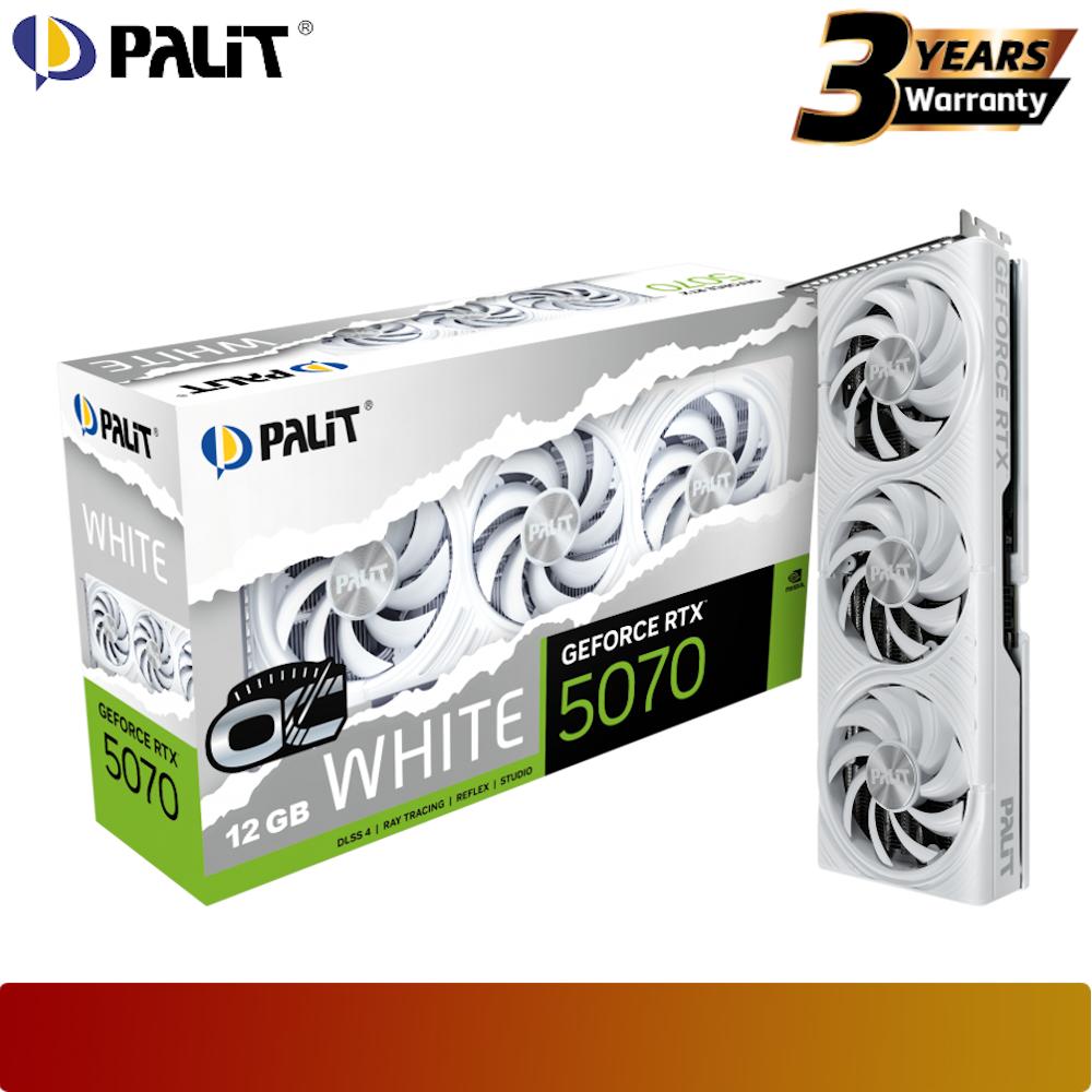 PALIT GeForce RTX 5070 White OC 12GB GDDR7-1-Nano Komputer