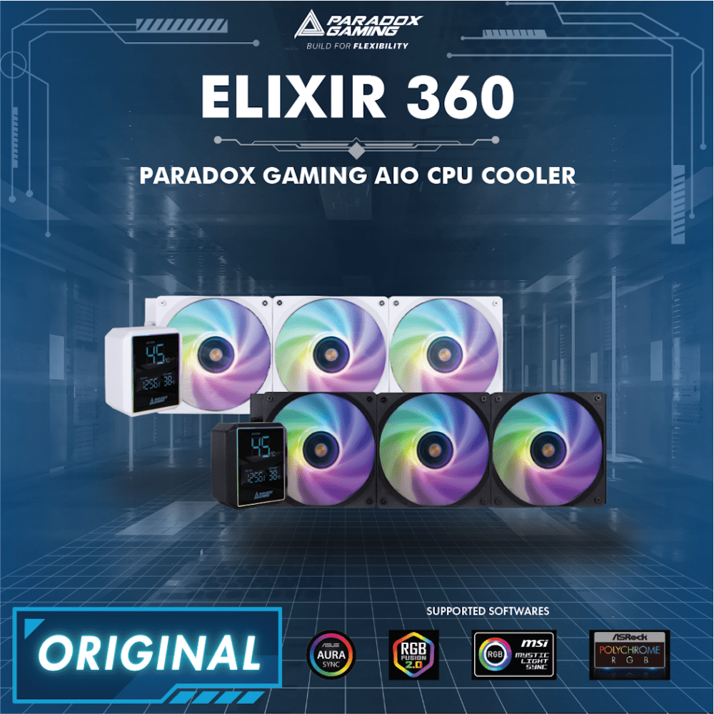 PARADOX GAMING Hypersonic Elixir 360 ARGB-3-Nano Komputer
