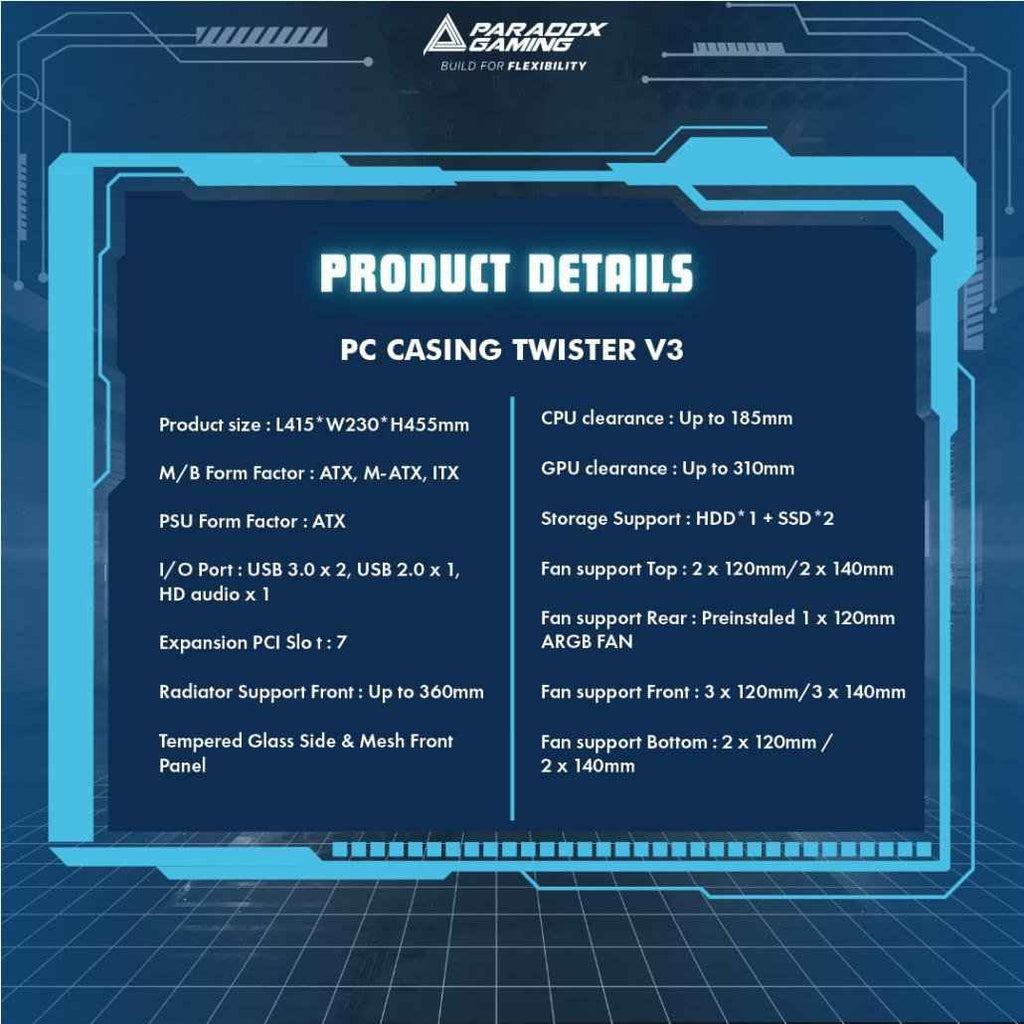 PARADOX GAMING TWISTER V3