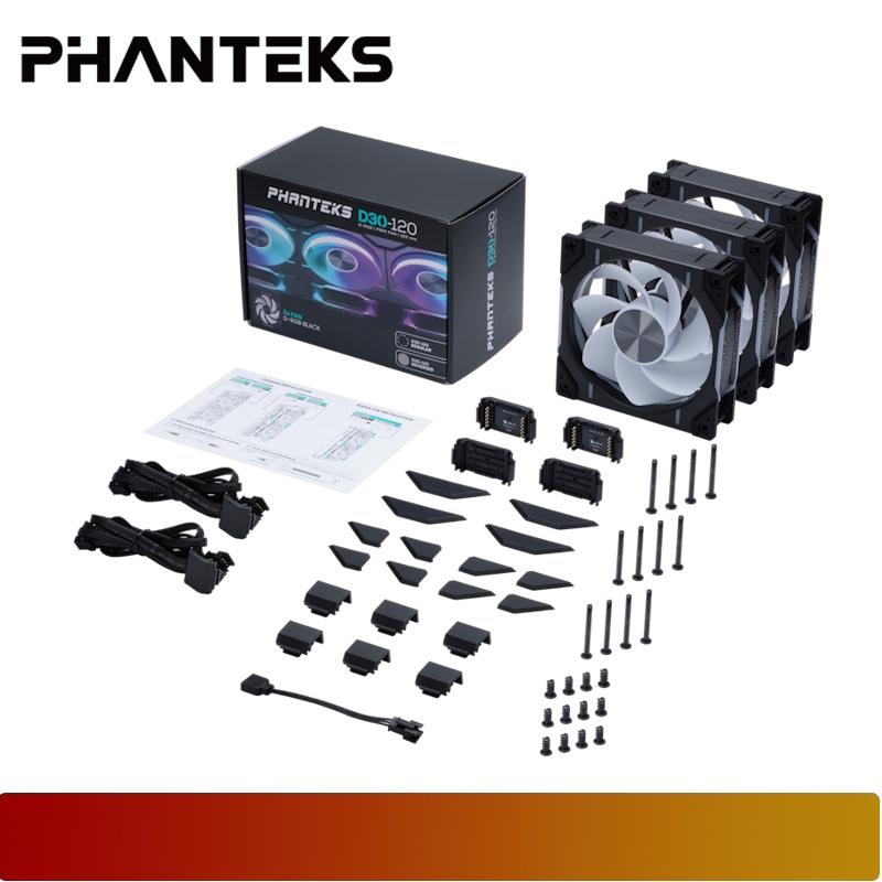 PHANTEKS D30 - 120mm Reverse Triple Pack | Premium D - RGB performance fan - 7 - Nano Komputer