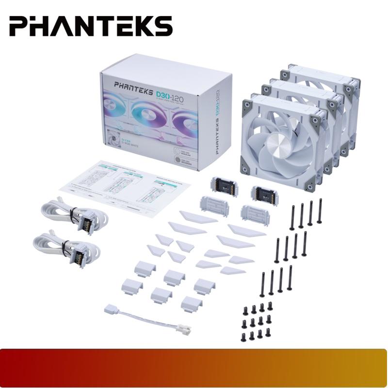 PHANTEKS D30 - 120mm Reverse Triple Pack | Premium D - RGB performance fan - 8 - Nano Komputer