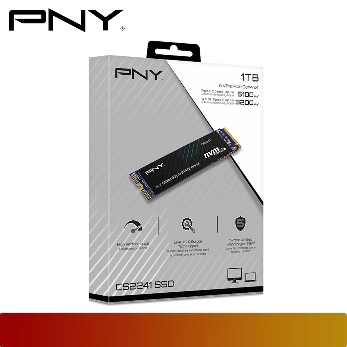 PNY CS2241 M.2 NVMe 1TB SSD - 6 - Nano Komputer