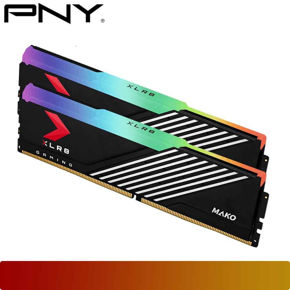 PNY XLR8 Gaming Mako RGB 32GB (2x16GB) DDR5 DRAM 6400MT/s CL40 Kit Black - 3 - Nano Komputer