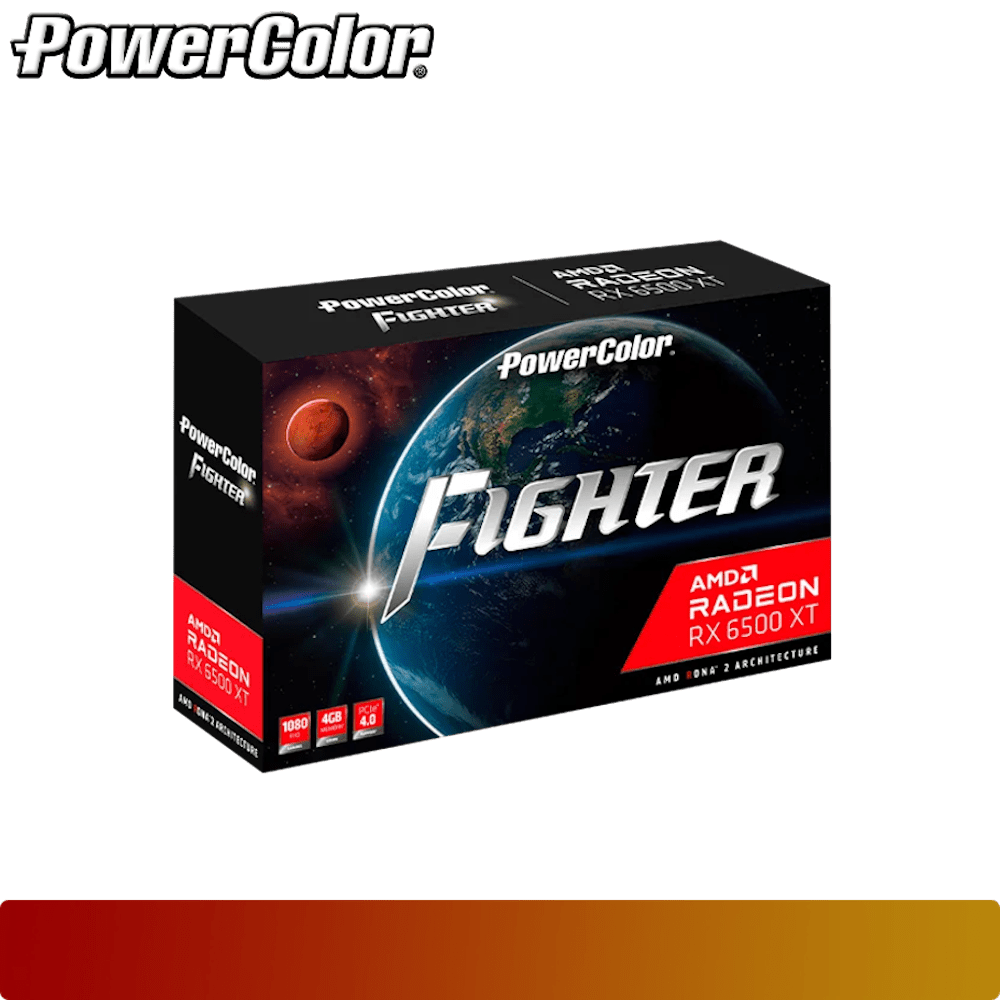 POWERCOLOR Fighter AMD Radeon RX 6500 XT 4GB GDDR6-6-Nano Komputer