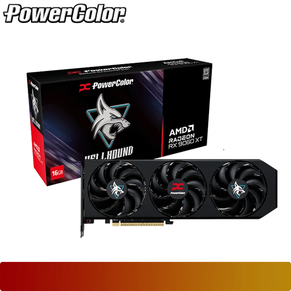 POWERCOLOR Hellhound AMD Radeon RX 9060 XT 16GB GDDR6-1-Nano Komputer
