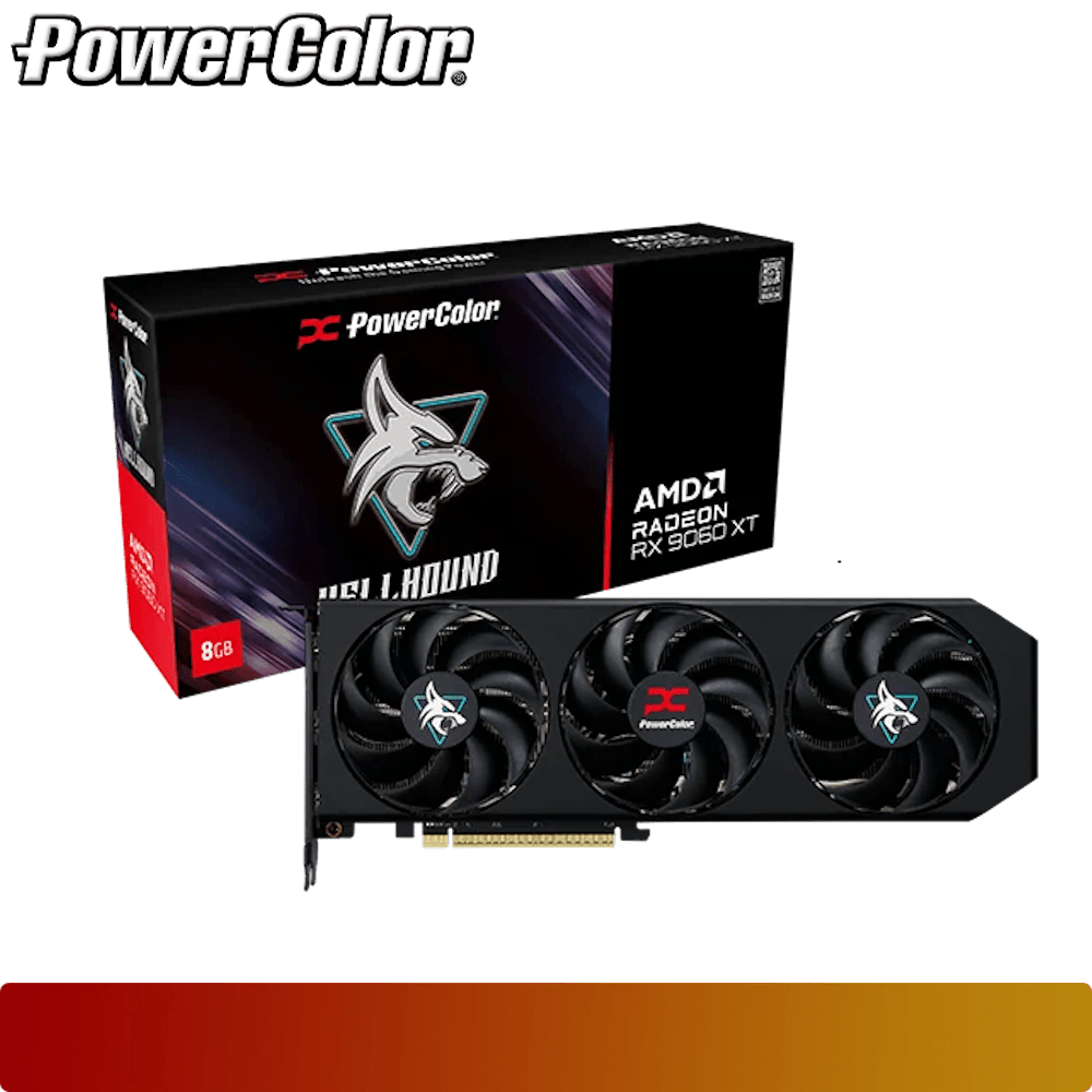 POWERCOLOR Hellhound AMD Radeon RX 9060 XT 8GB GDDR6-1-Nano Komputer