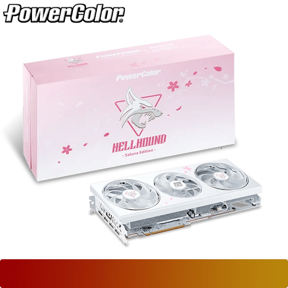 POWERCOLOR Hellhound Sakura AMD Radeon RX 7800 XT 16GB GDDR6 Limited Edition-1-Nano Komputer