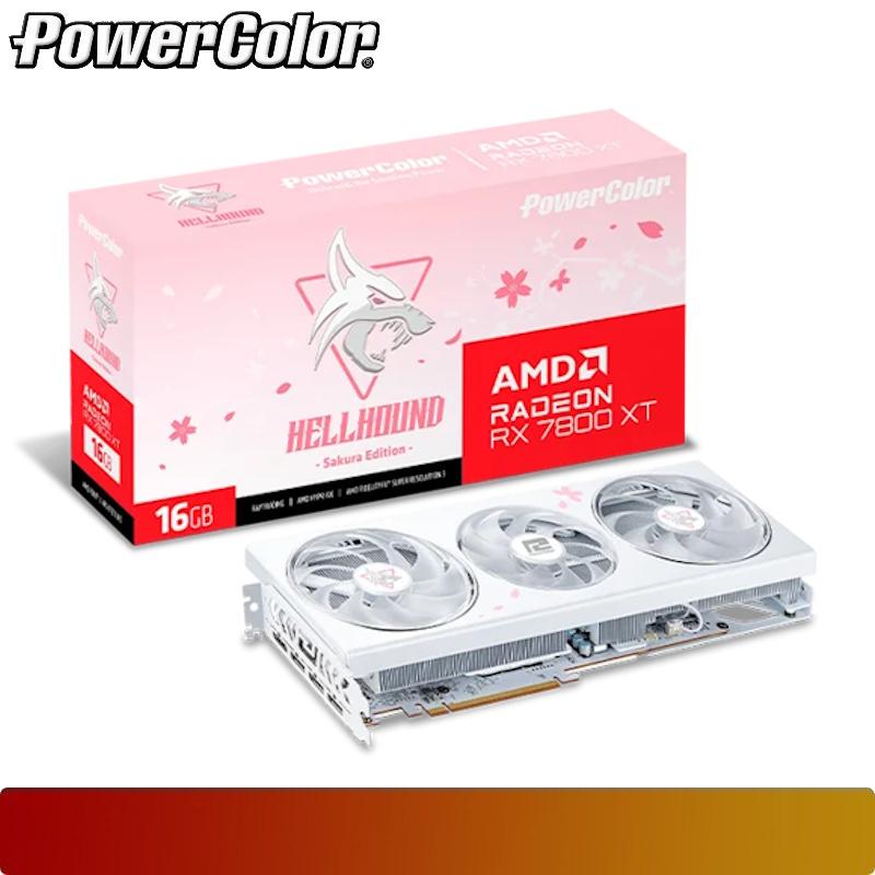 POWERCOLOR Hellhound Sakura AMD Radeon RX 7800 XT 16GB GDDR6 - 1 - Nano Komputer