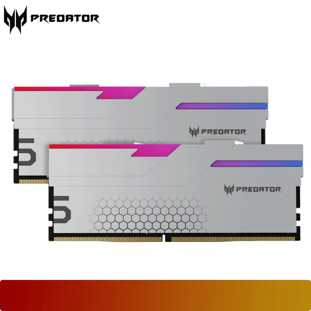 PREDATOR Hermes RGB 32GB (2x16GB) 6400MT/s Kit CL32 - Silver - 2 - Nano Komputer