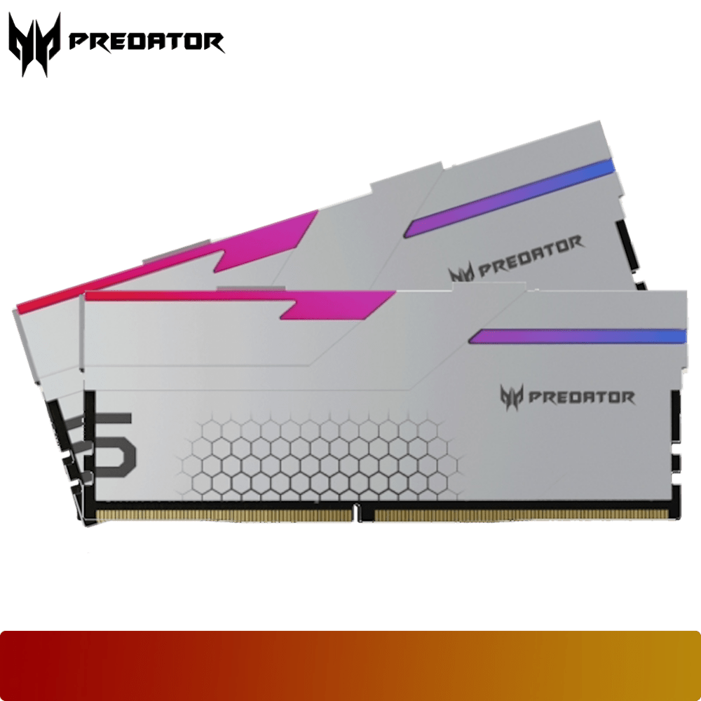 PREDATOR Hermes RGB 32GB (2x16GB) 6400MT/s Kit CL32 - Silver - 1 - Nano Komputer