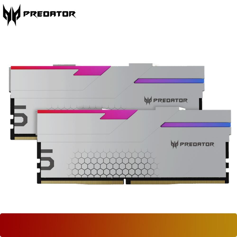 PREDATOR Hermes RGB 32GB (2x16GB) 6600MT/s Kit CL34 - Silver - 2 - Nano Komputer