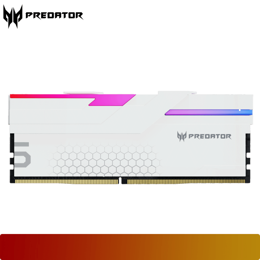 PREDATOR Predator Hermes RGB 64GB (2x32GB) 6400MT/s Kit CL32 White - 3 - Nano Komputer
