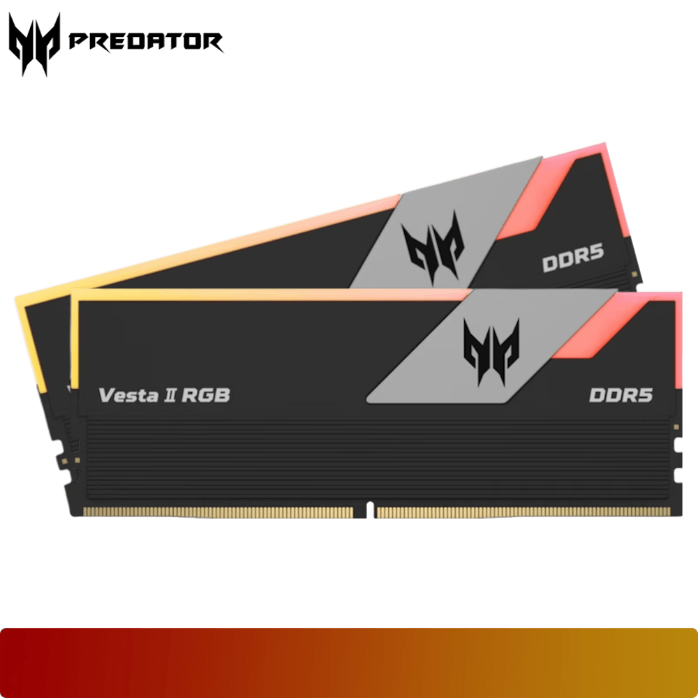 PREDATOR Vesta II RGB 32GB (2x16GB) 6400MT/s Kit CL32 - Black - 1 - Nano Komputer