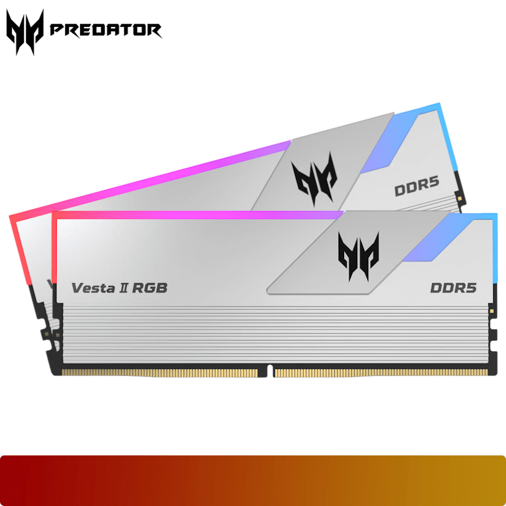 PREDATOR Vesta II RGB 32GB (2x16GB) 6400MT/s Kit CL32 - Silver - 1 - Nano Komputer