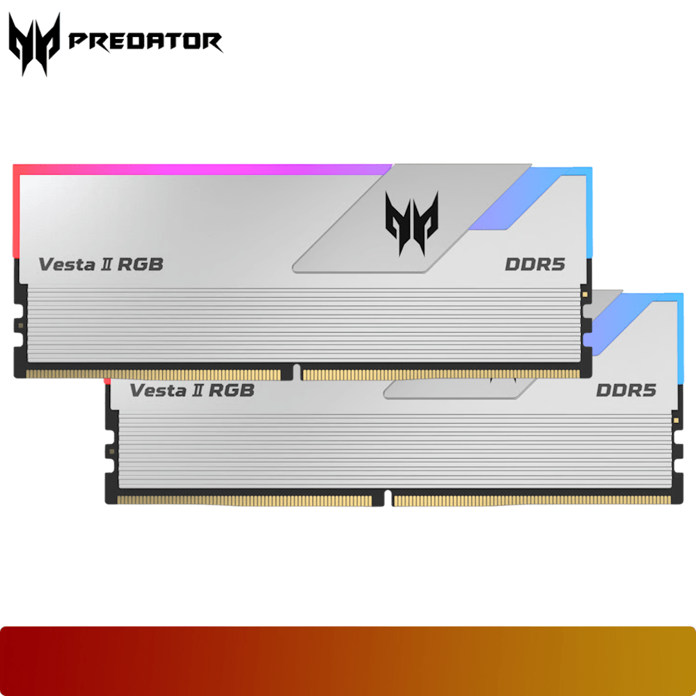 PREDATOR Vesta II RGB 32GB (2x16GB) 6400MT/s Kit CL32 - Silver - 2 - Nano Komputer