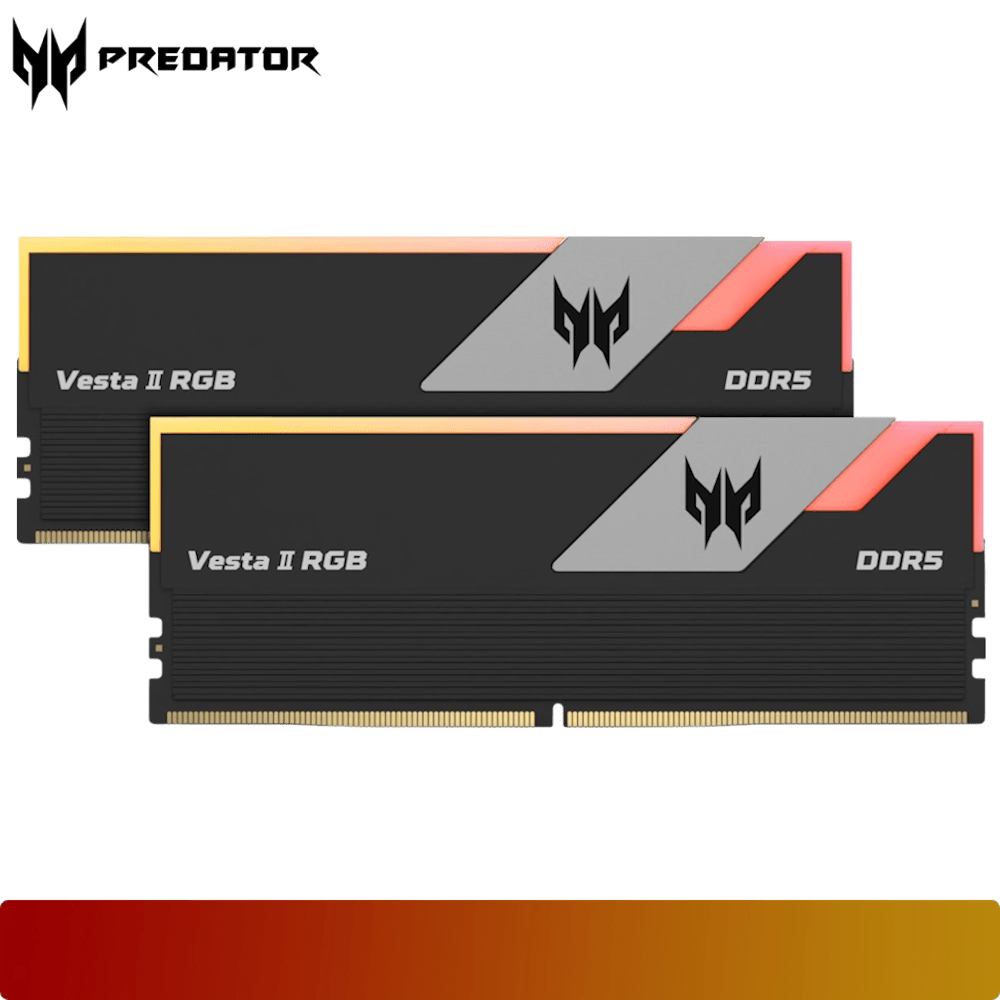PREDATOR Vesta II RGB 64GB (2x32GB) DDR5 6400MHz CL32 Black - 2 - Nano Komputer