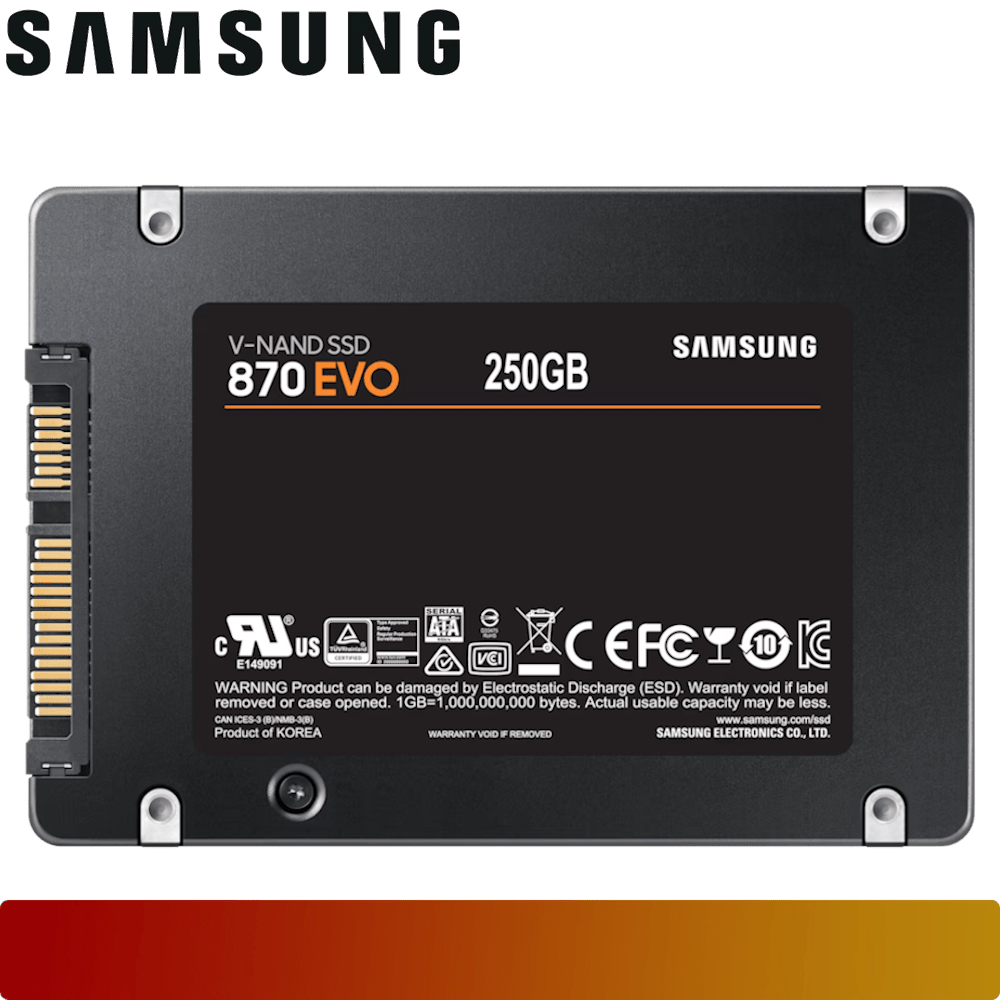 SAMSUNG 870 EVO SATA 2.5" SSD 250GB - 2 - Nano Komputer