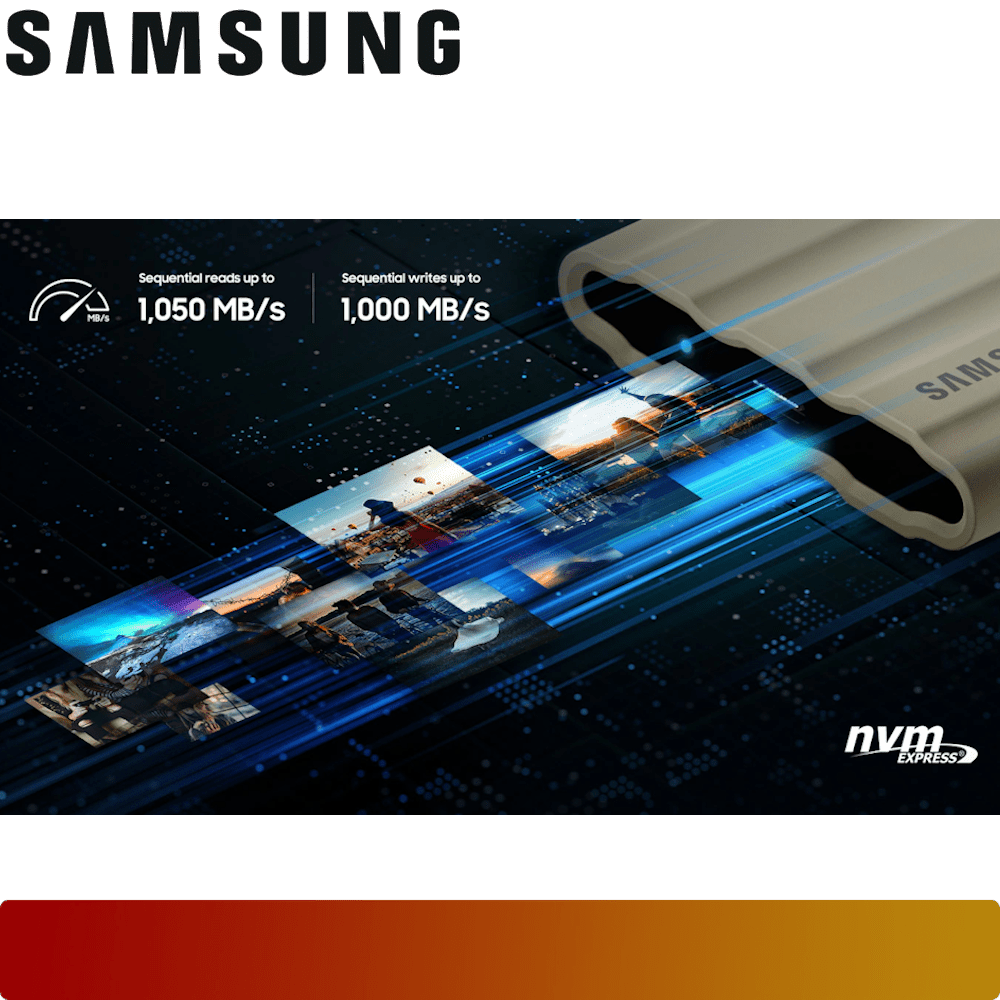SAMSUNG Portable SSD T7 Shield USB 3.2 Gen 2 4TB-2-Nano Komputer
