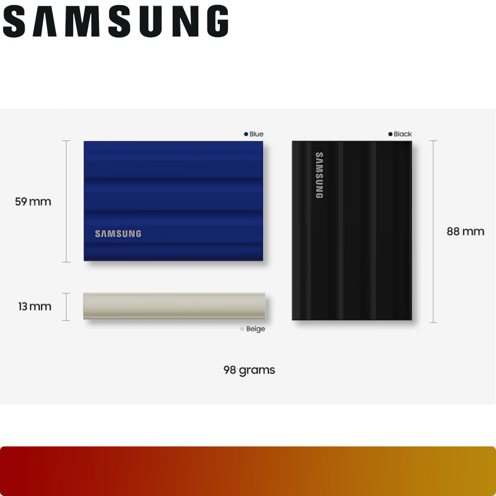 SAMSUNG Portable SSD T7 Shield USB 3.2 Gen 2 4TB-4-Nano Komputer